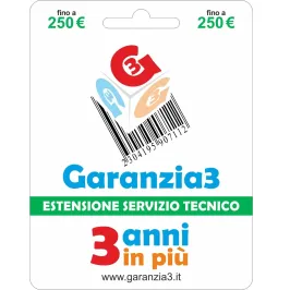 GARANZIA 3 Estensione del Servizio Tecnico Fino a 250 Euro
