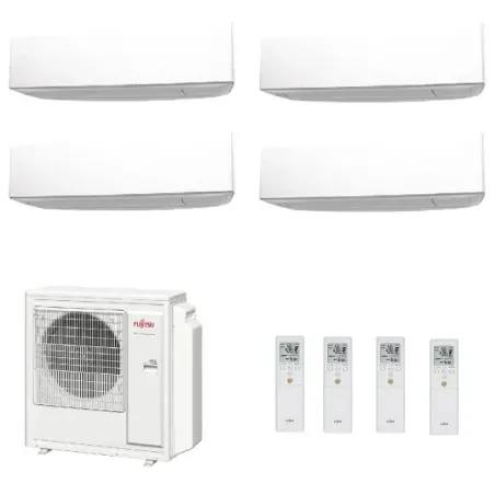 Fujitsu Quadri Split 7+9+12+12 KE WiFi AOYG30KBTA4 Bianco