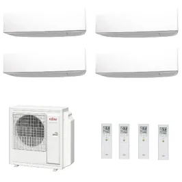 Fujitsu Quadri Split 9+9+9+12 KE WiFi AOYG30KBTA4 Bianco