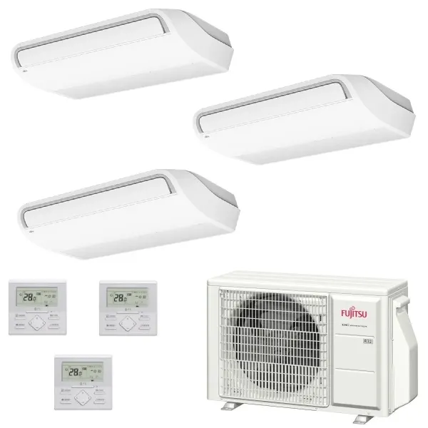 Condizionatore Fujitsu Trial Split 18+18+18 KR Soffitto AOYG36KBTA5