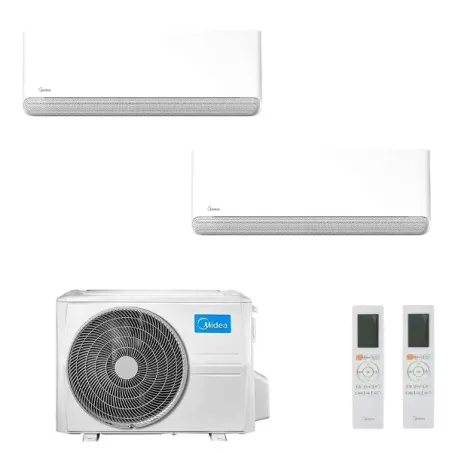 Midea Dual Split 9+12 Btu Breezeless E M2OE-18HFN8-Q