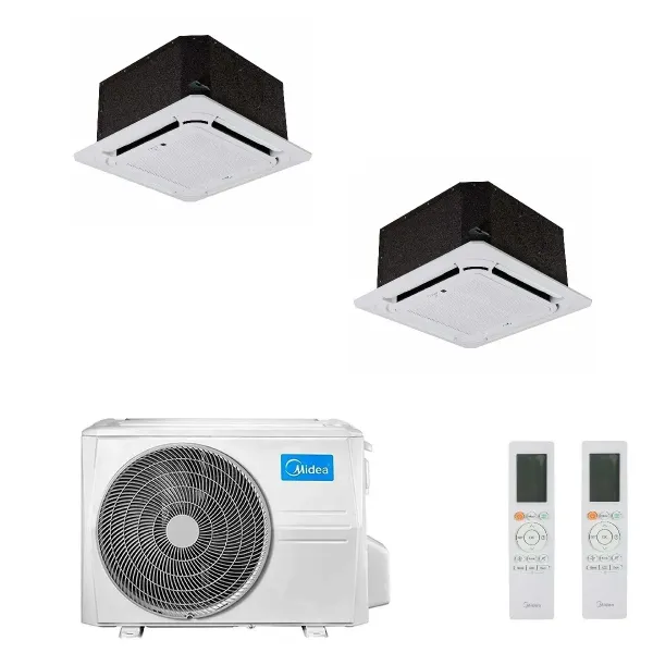 Midea Dual Split 9+18 Btu 4 vie 60x60 M3OA-27HFN8-Q