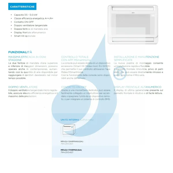 Midea Dual Split 18+18 Btu Console M4O-36FN8-Q