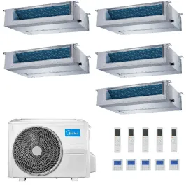 Midea Penta Split 9+9+9+9+18 Btu Canalizzato M5OE-42HFN8-Q