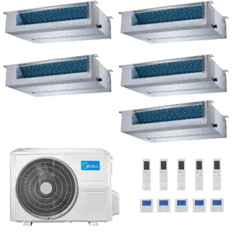 Midea Penta Split 9+9+9+9+18 Btu Canalizzato M5OE-42HFN8-Q