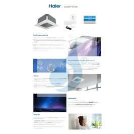 Condizionatore Haier Mono Split 12000 Btu Serie Cassetta 620 Bianco 2