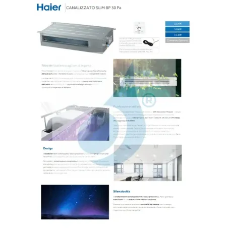 Condizionatore Haier Mono Split 18000 Btu Serie Canalizzato Slim