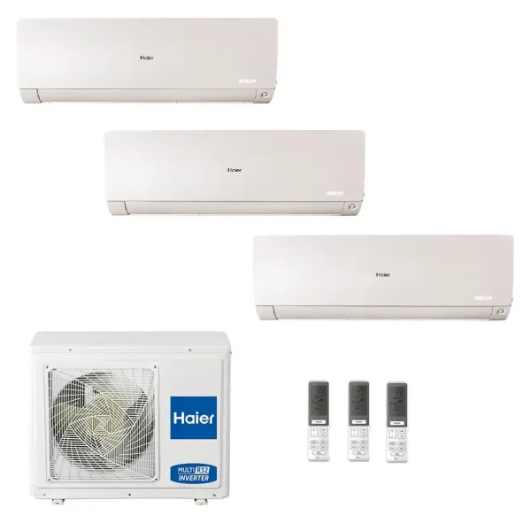 Condizionatore Haier Trial Split 7+7+9 Flexis Plus Bianco 3U55S2SR5FA