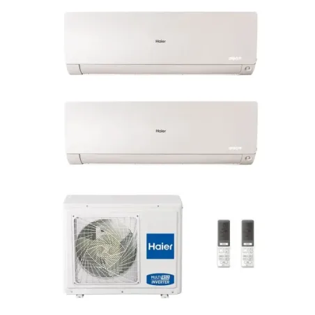 Condizionatore Haier Dual Split 9+18 Flexis Plus Bianco 3U70S2SR5FA