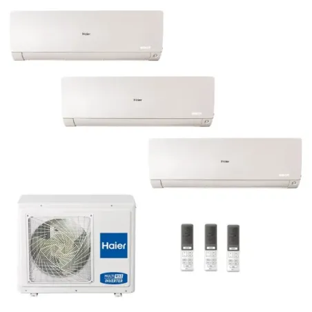Condizionatore Haier Trial Split 7+12+12 Flexis Plus Bianco 3U70S2SR5F