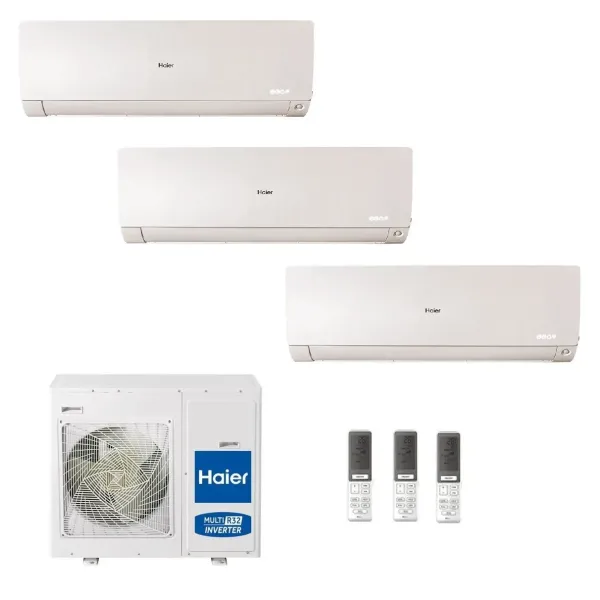Condizionatore Haier Trial Split 9+12+18 Flexis Plus Bianco 4U75S2SR5F