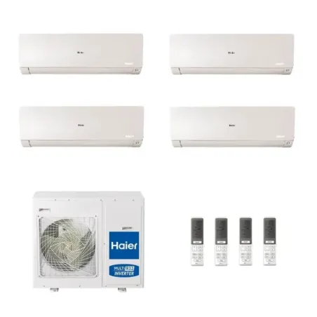 Condizionatore Haier Quadri Split 9+12+12+12 Flexis Plus Bianco 4U85S2