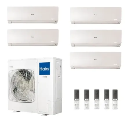 Condizionatore Haier Penta Split 9+9+9+9+12 Flexis Plus Bianco 5U125S2