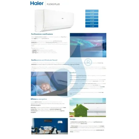 Condizionatore Haier Penta Split 9+9+9+9+24 Flexis Plus Bianco 5U125S2