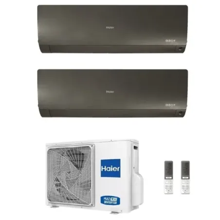 Condizionatore Haier Dual Split 9+9 Flexis Plus Nero 2U40S2SM1FA