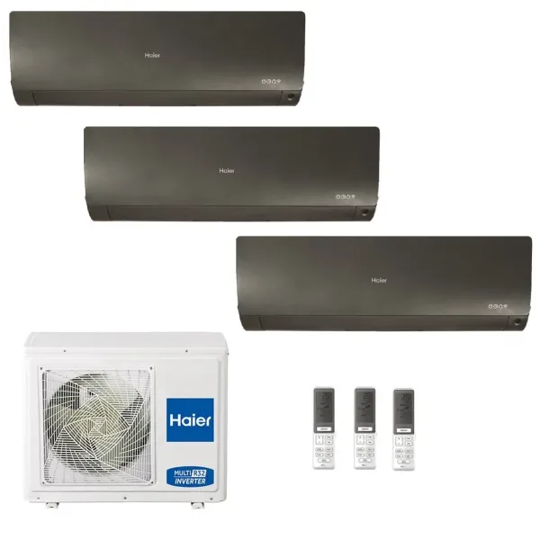 Condizionatore Haier Trial Split 7+9+12 Flexis Plus Nero 3U70S2SR5FA