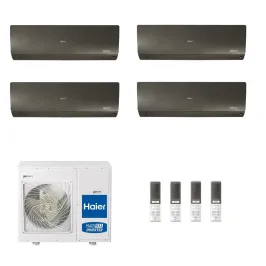 Condizionatore Haier Quadri Split 7+7+7+24 Flexis Plus Nero 4U75S2SR5F