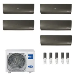 Condizionatore Haier Penta Split 9+9+9+9+9 Flexis Plus Nero 5U90S2SS5F