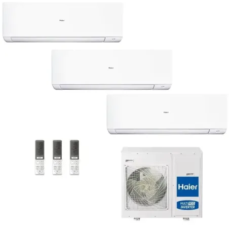 Condizionatore Haier Trial Split 12+12+18 Expert Bianco 4U75S2SR5FA