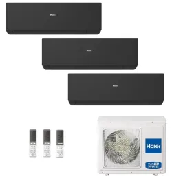Condizionatore Haier Trial Split 7+12+12 Expert Nero 3U70S2SR5FA