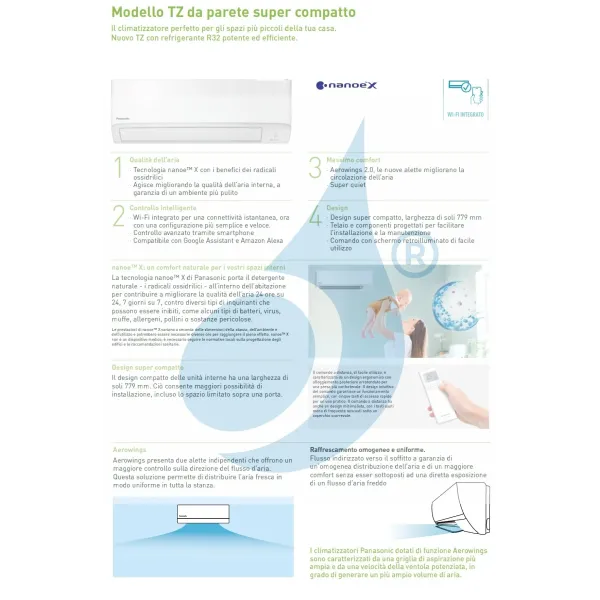 Condizionatore Panasonic Trial Split 7000+7000+12000 TZ Compatta 3TZ52