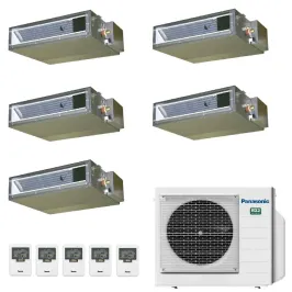 Condizionatore Panasonic Penta Split 9+9+9+9+9 Btu Canale CU-5Z90TBE