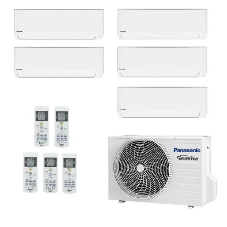 Condizionatore Panasonic Penta Split 7+7+7+7+9 TZ Compatta CU-5Z90TBE
