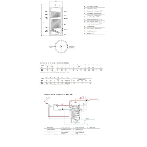 Bollitore Bolly 2 AP WB 200 Litri Cordivari 3134162320006