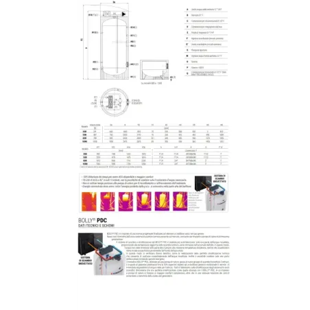 Bollitore Bolly 1 PDC WB 500 Litri Cordivari 3104162330023