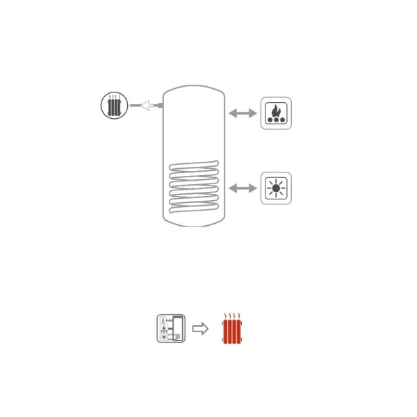 Termoaccumulatore Puffer 1 VC 800 Litri Cordivari 3251162282815