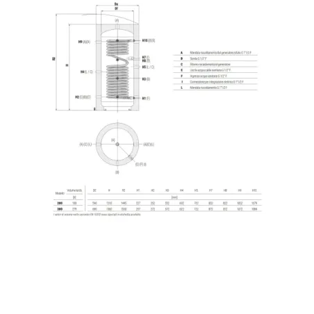 Termoaccumulatore ECO Combi 1 Domus VB 200 L. Cordivari 3270162316021