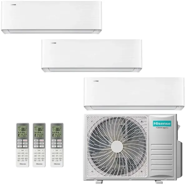 Condizionatore Hisense Trial Split 9+12+12 Energy PRO X 3AMW72U4RJC