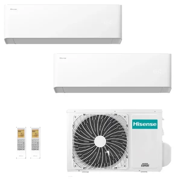 Condizionatore Hisense Dual Split 7+9 Btu UNI HB 2AMW42U4RGC