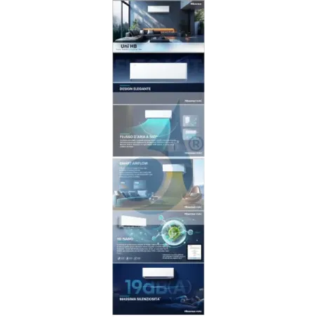 Condizionatore Hisense Trial Split 7+7+18 UNI HB 4AMW81U4RJC