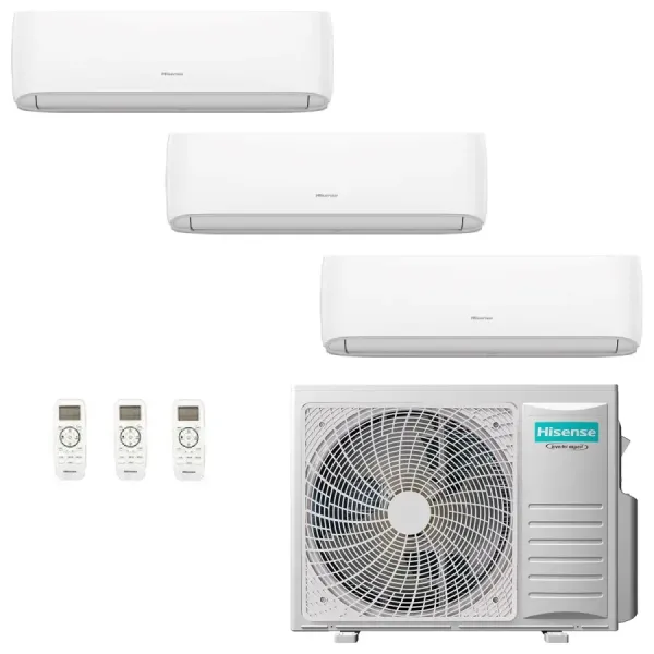 Condizionatore Hisense Trial Split 7+9+18 Hi Comfort 3AMW62U4RJC