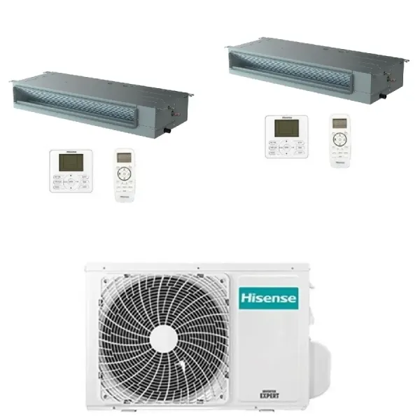 Condizionatore Hisense Dual Split 18+18 Btu Canalizzato 4AMW81U4RJC