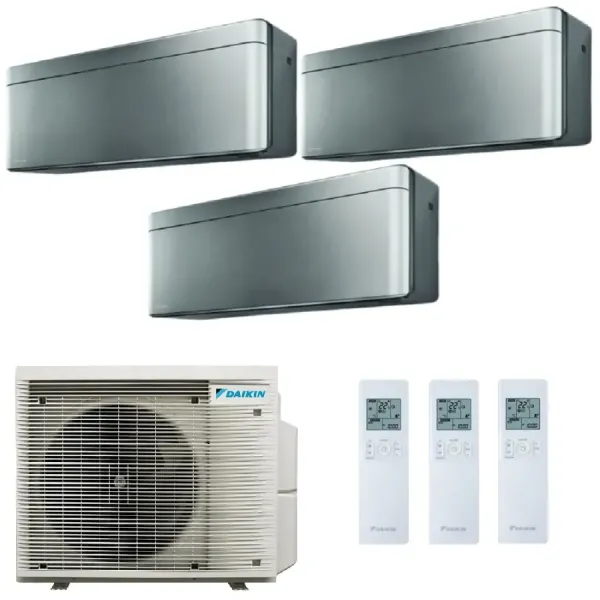 Climatizzatore Daikin Trial Split 9+9+12 Stylish Argento 3MXM52A9