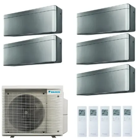 Condizionatore Daikin Penta 9+9+9+12+12 Stylish Total Silver 5MXM90A9