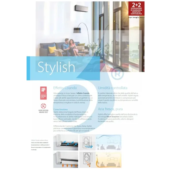 Daikin Quadri Split 7+7+7+9 Stylish Blackwood 4MXM68A9