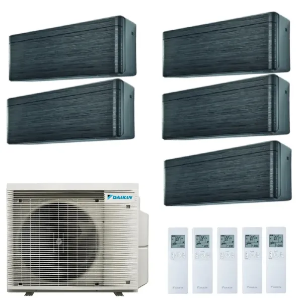 Condizionatore Daikin Penta 9+9+9+12+12 Stylish Blackwood 5MXM90A9