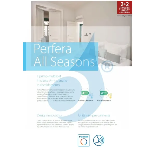 Daikin Quadri Split 5+5+7+7 Perfera All Seasons 4MXM68A9