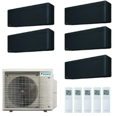 Condizionatore Daikin Penta 9+9+9+12+12 Stylish Total Black 5MXM90A9