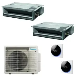 Condizionatore Daikin Dual Split 9+9 FDXM-F9 2MXM40A9 BRC1H52-W-K-S