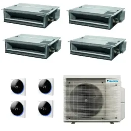 Climatizzatore Daikin Quadri Split 9+9+9+12 FDXM-F9 BRC1H52 4MXM80A9