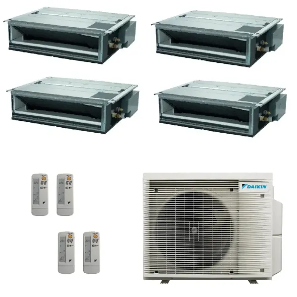 Climatizzatore Daikin Quadri Split 9+9+9+9 FDXM-F9 BRC4C65 4MXM68A9