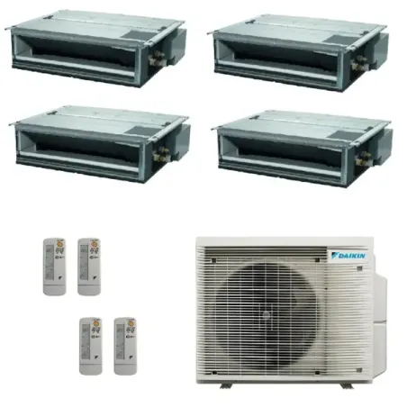 Climatizzatore Daikin Quadri Split 9+9+9+9 FDXM-F9 BRC4C65 4MXM80A9