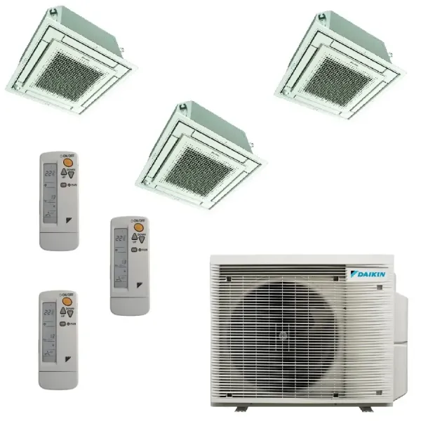 Climatizzatore Daikin Trial Split 9+12+12 Cassetta BRC7F530W 3MXM68A9