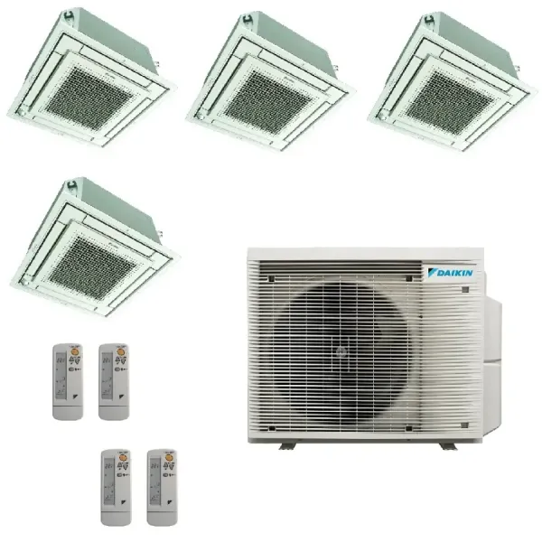 Climatizzatore Daikin Quadri Split 9+9+9+12 FFA-A9 BRC7F530W 4MXM80A9