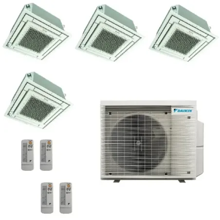 Climatizzatore Daikin Quadri Split 9+9+9+18 FFA-A9 BRC7F530W 4MXM80A9