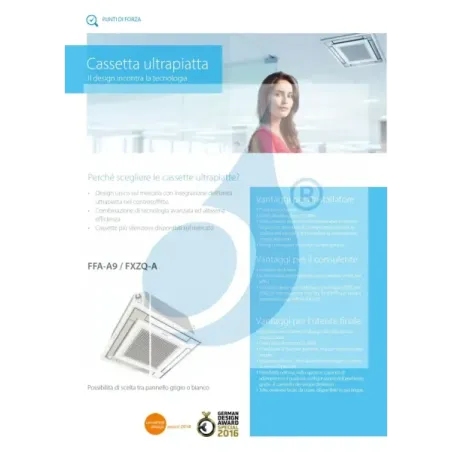 Condizionatore Daikin Penta Split 9+9+9+9+12 FFA-A9 BRC7F530W 5MXM90A9